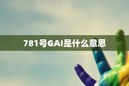 781号GAI是什么意思